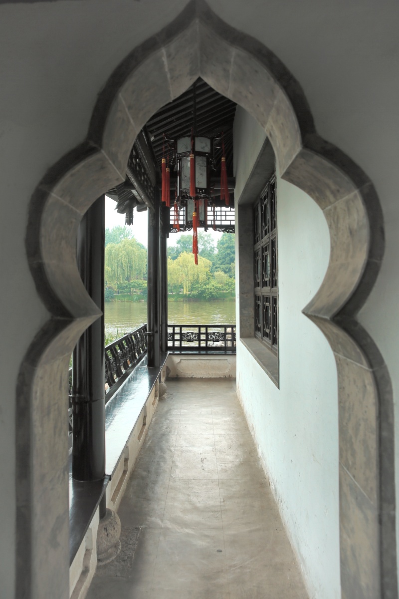扬州 瘦西湖 中式庭院