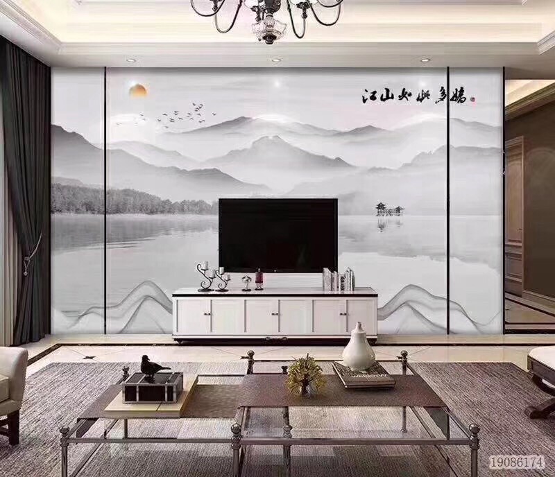 墙上瓷砖怎么挂电视机好看