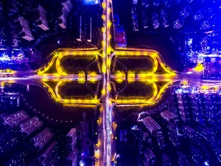 繁华的丰和立交夜景