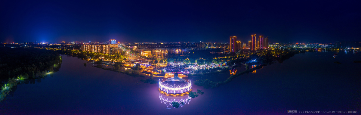 璀璨明珠江苏金湖荷花广场