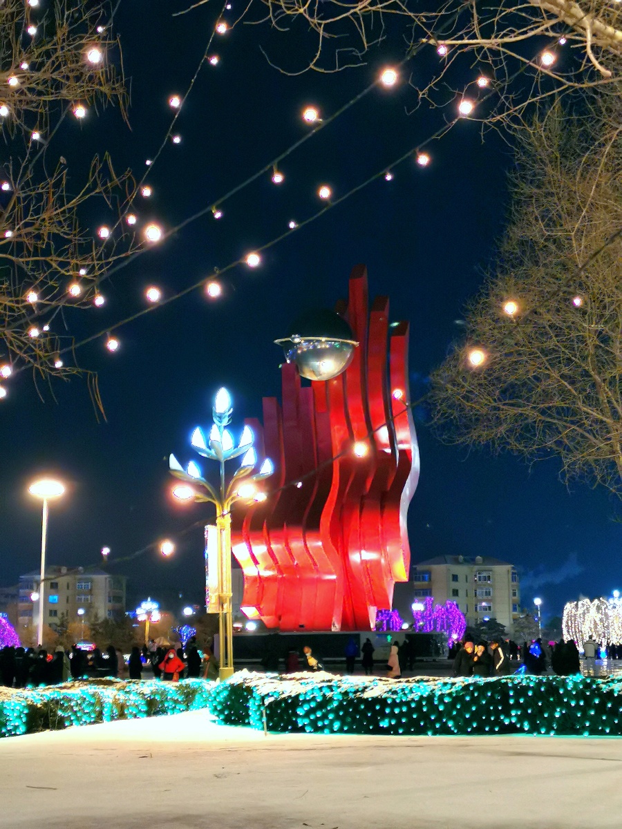 正月十五元宵节拍于辽阳市宏伟区广场