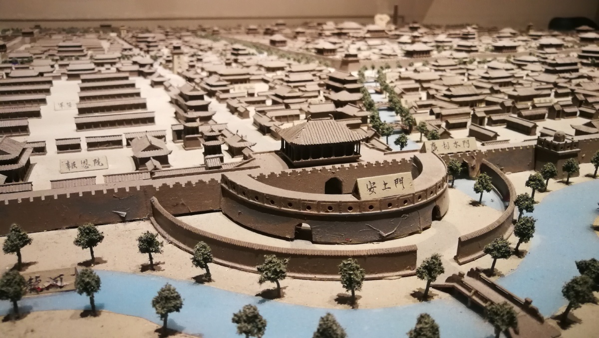 北宋东京汴梁城模型河南博物院北宋东京汴梁城模型