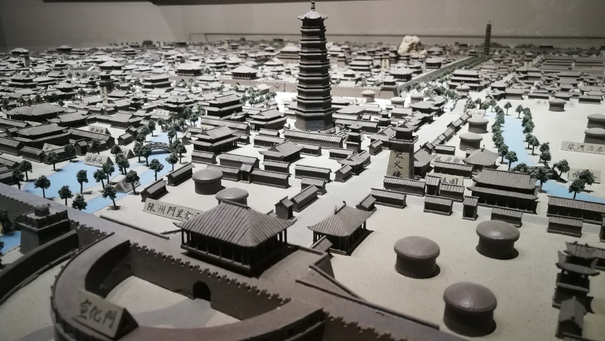 北宋东京汴梁城模型河南博物院北宋东京汴梁城模型