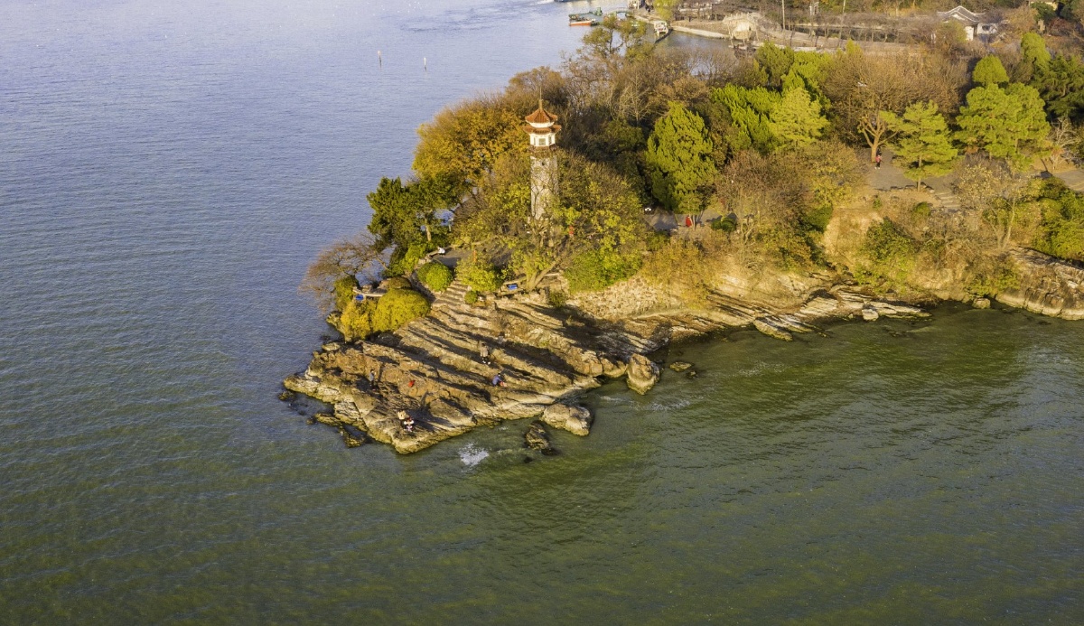 鸟瞰无锡鼋头渚