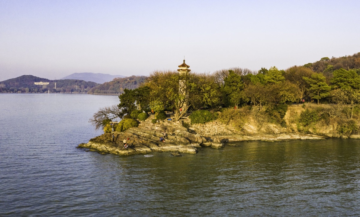 鸟瞰无锡鼋头渚