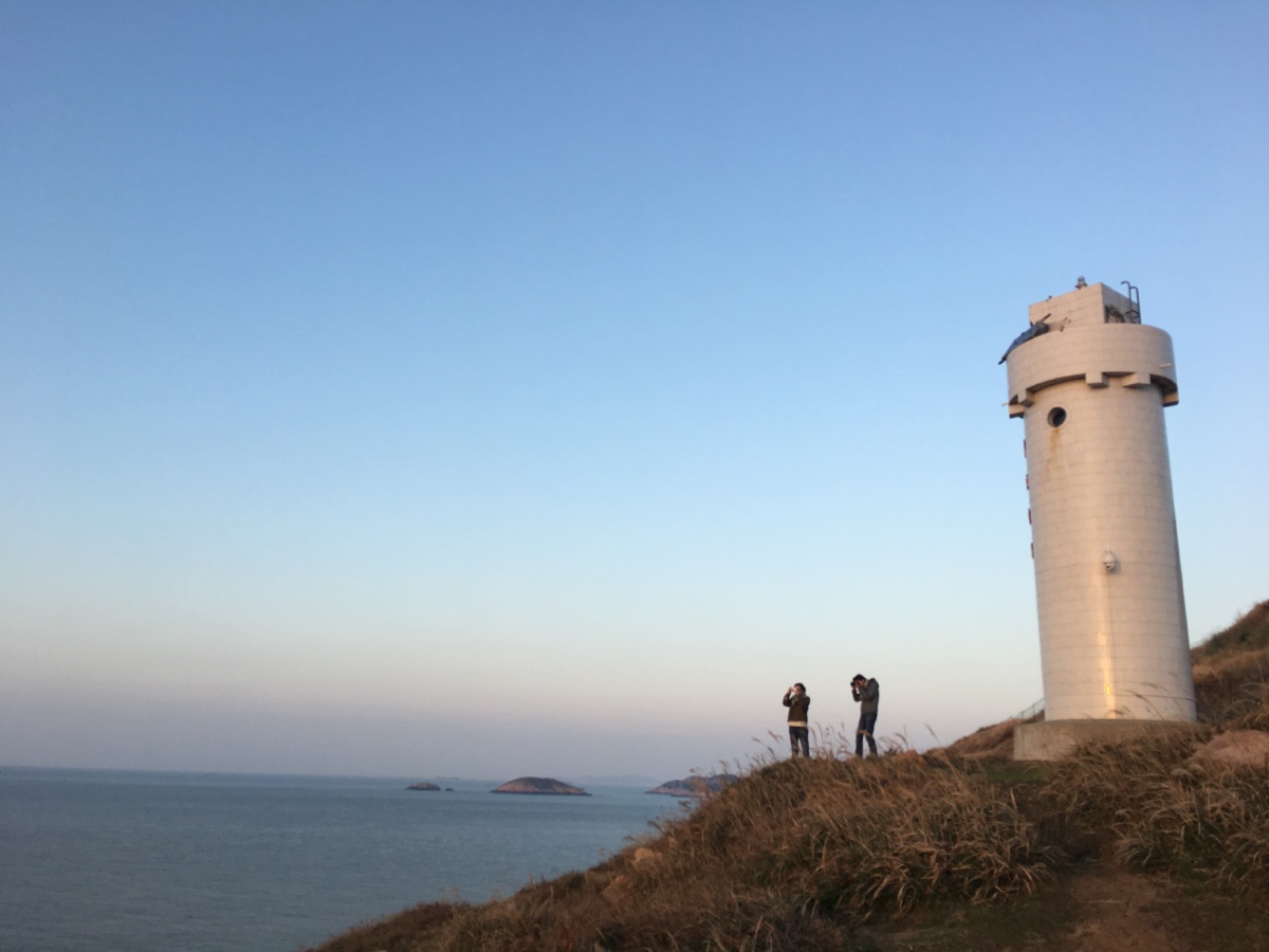 枸杞岛日落嵊山岛,海上布达拉宫