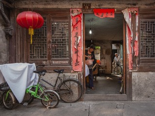 古街上的理发师