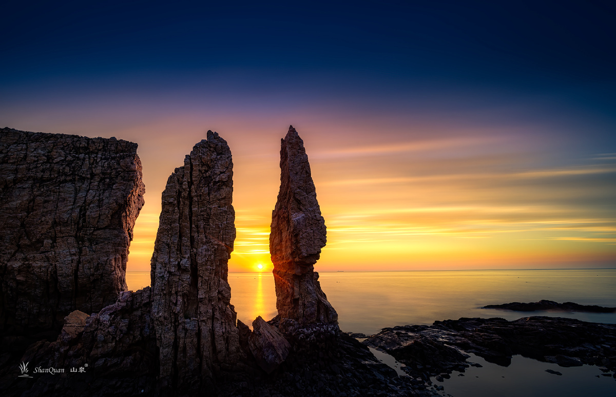 瓦房店将军石日落