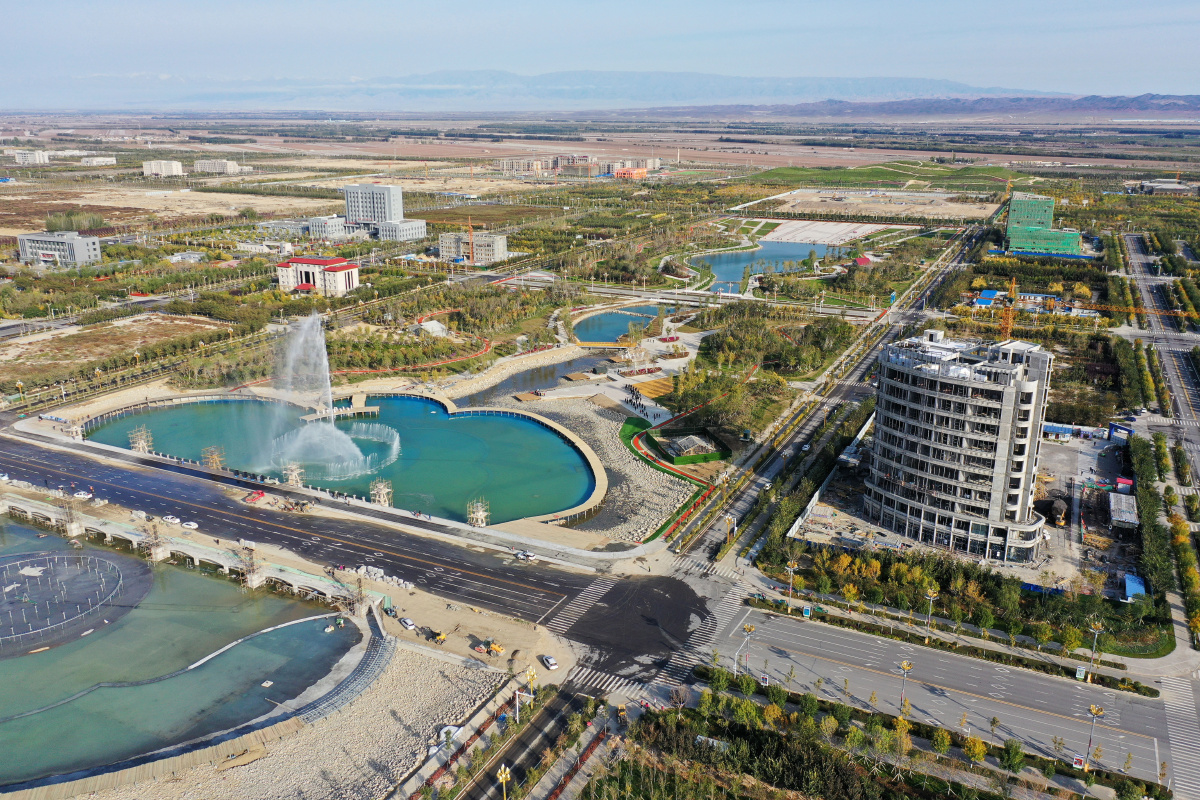 新疆双河总投资5亿元的滨河公园正式开园