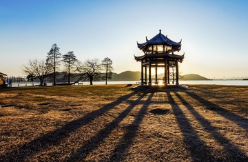 夕照落雁岛