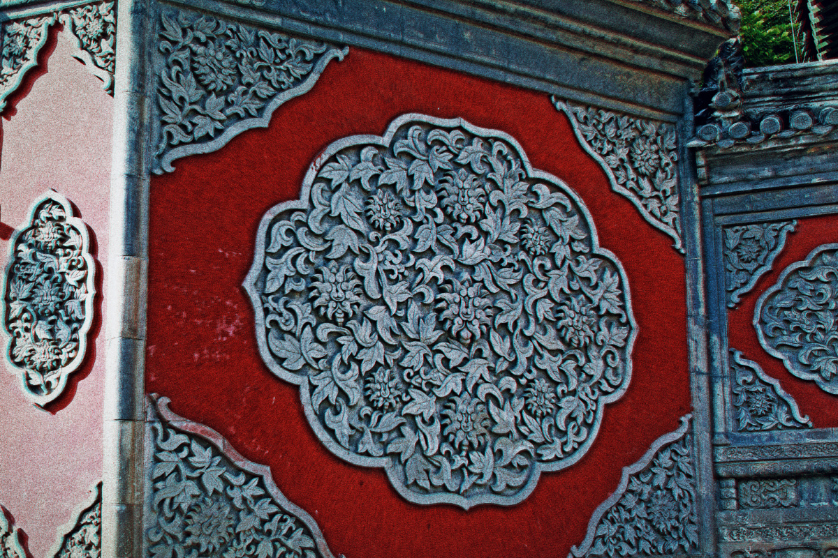 北京万寿寺墙壁上的花纹历史或许无情建筑却真实的存在古时的艺术经过