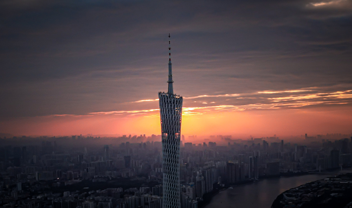 日落广州塔