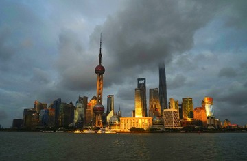 夕照浦东
