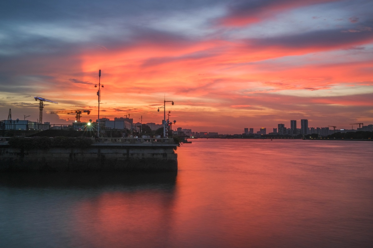 广州晚霞-芳村码头