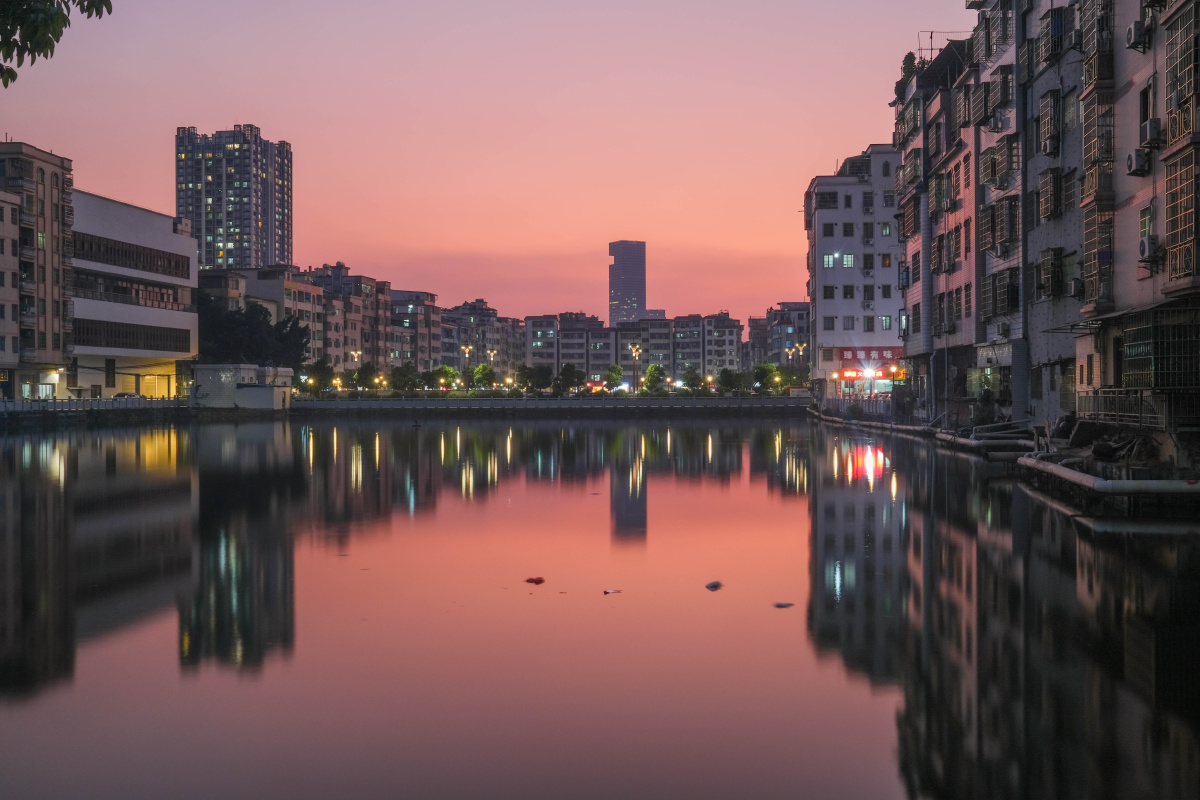 黄埔下沙华灯初上