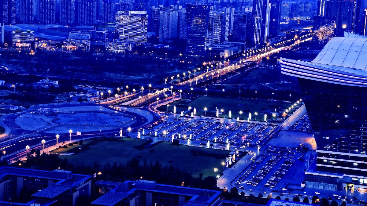 爬楼爬爬更健康 - 城市, 夜拍, 超长曝光, 傍晚, 引