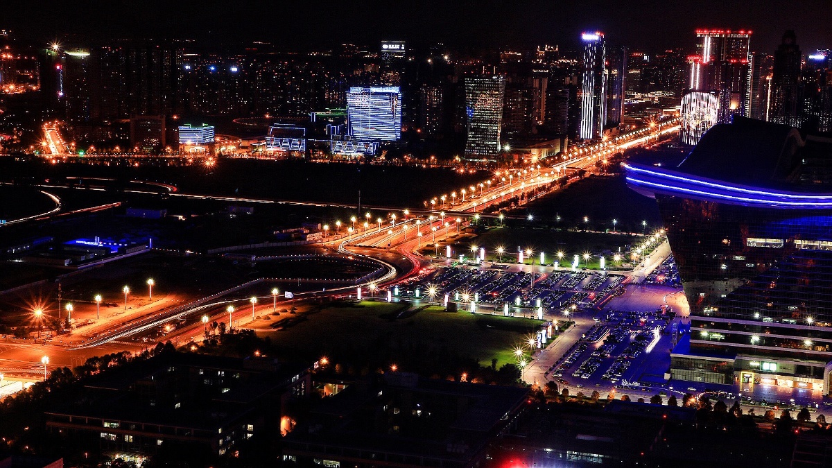 爬楼爬爬更健康 - 城市, 夜拍, 超长曝光, 傍晚, 引