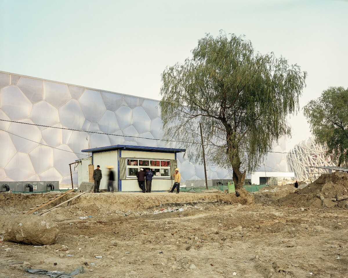 超真实中国 在建的水立方, 北京, 2007年。