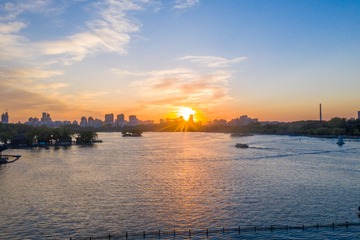 大明湖晚霞17