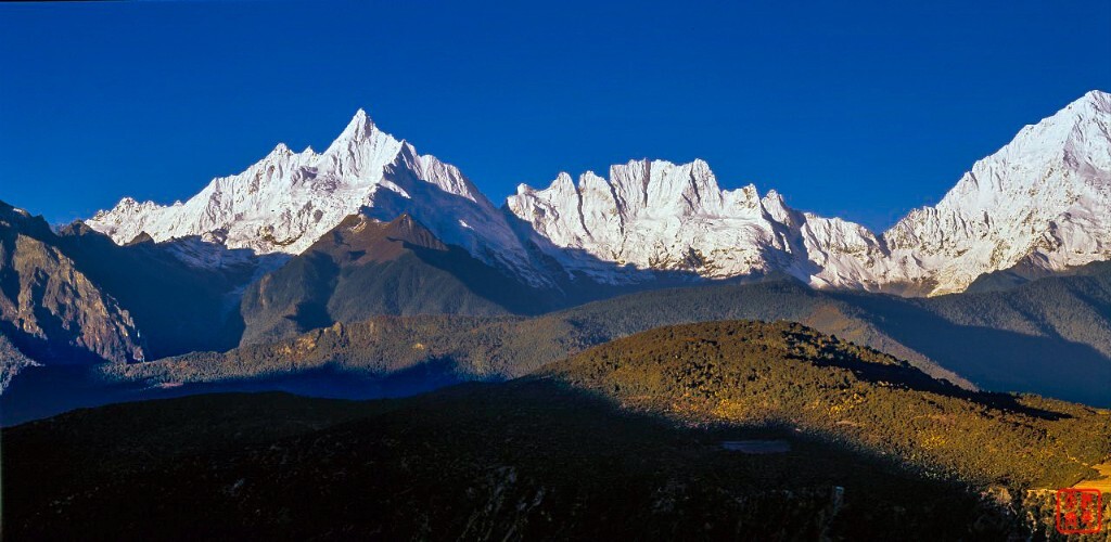 冬季的雪山