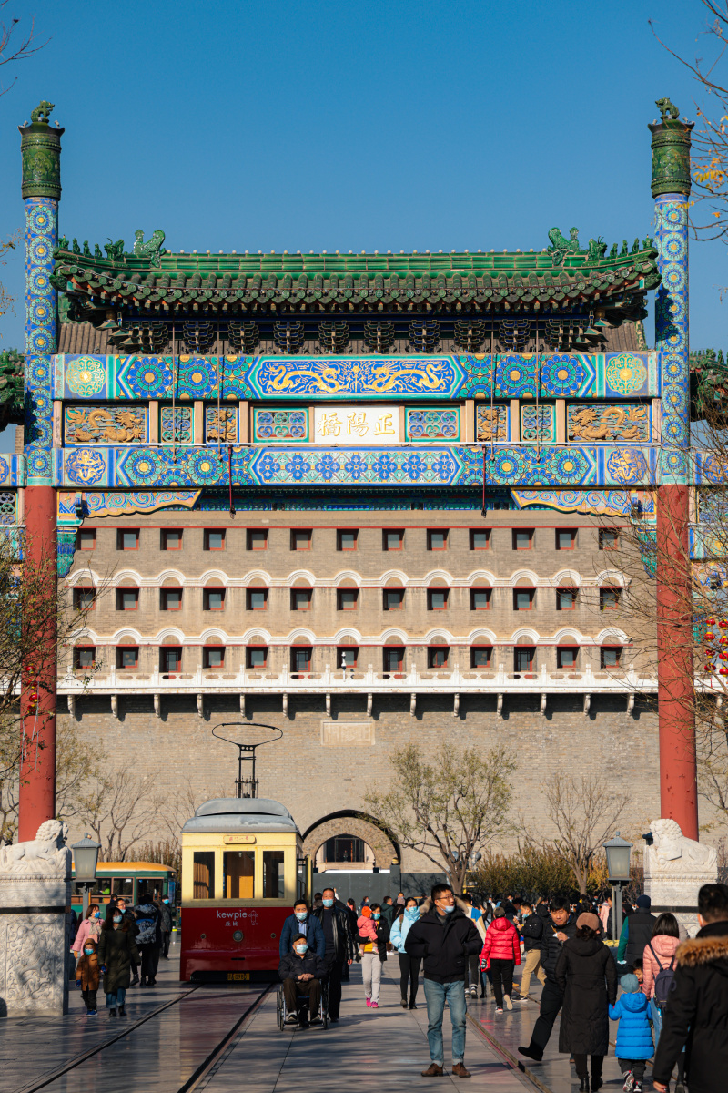 北京前门大街正阳桥牌楼