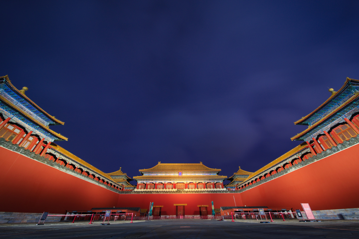 北京故宫午门燕翅楼