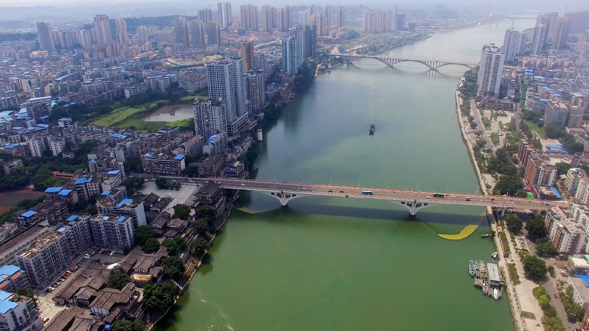 那山,那河,那桥--重庆郊区航拍