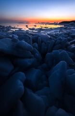 冬海落日-锦州滨海新区