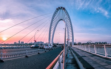 云飞夕阳-锦州云飞桥