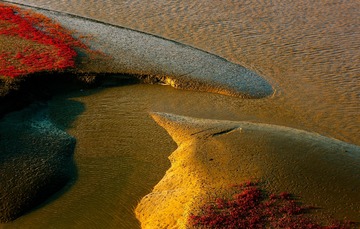 红海滩之金色冲击湾
