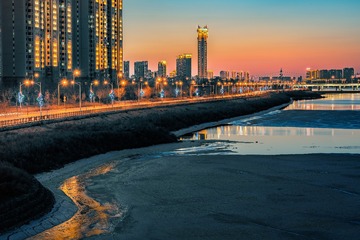 滨河路夜景