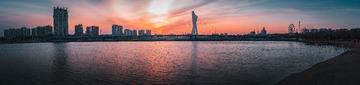 晚霞西照-锦州