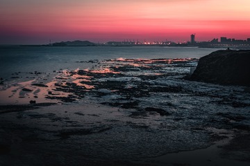 海岸晚霞-锦州