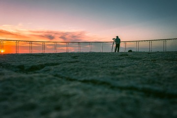 拍夕阳-锦州南山公园