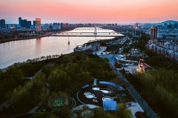 航拍东湖公园-锦州