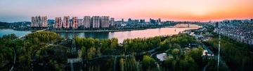 小凌河黄昏-锦州