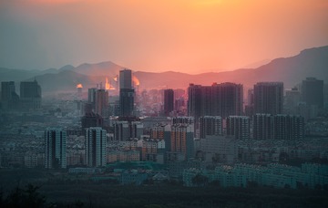 城市夕阳-锦州