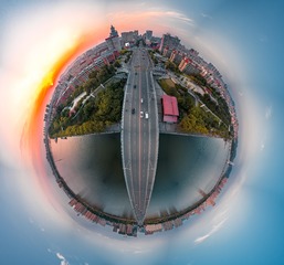 日落南桥-锦州全景