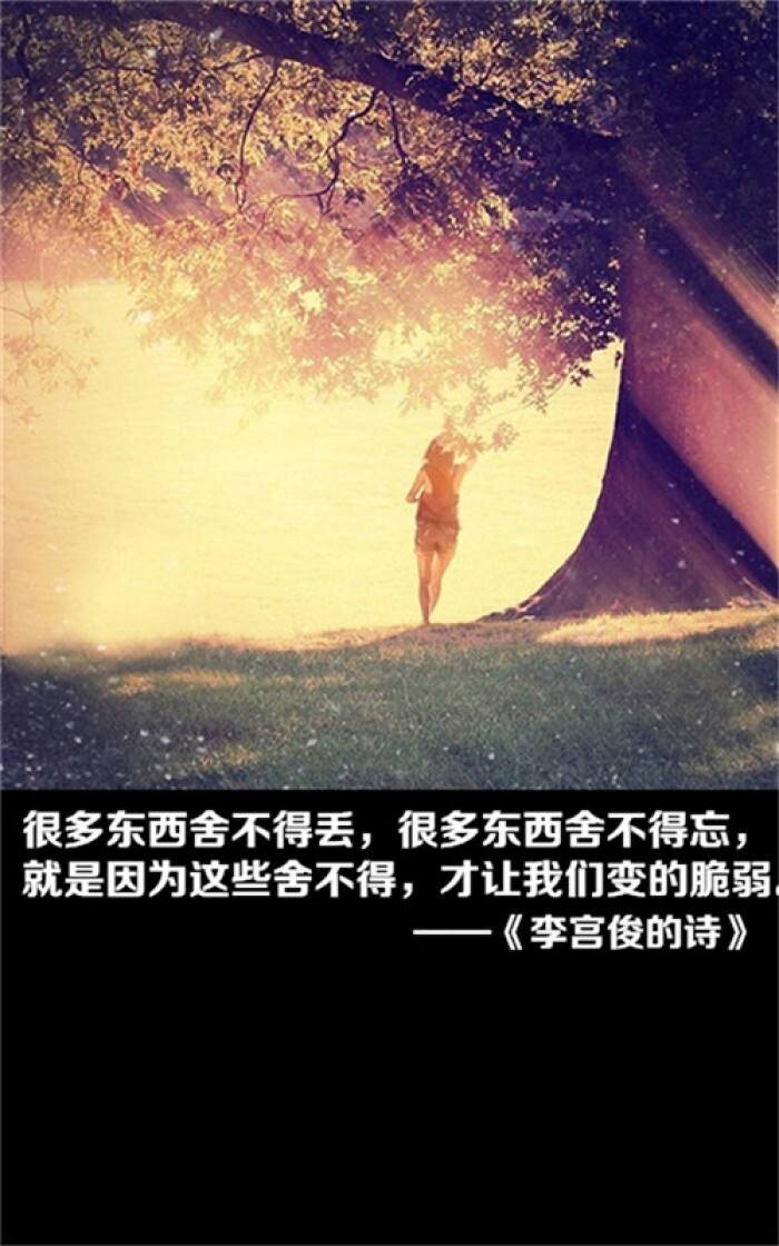 壁纸吖 来自李宫俊的诗 不好意思有点上头