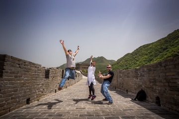 on the great wall 3 of us