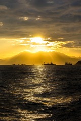 西環碼頭的夕陽