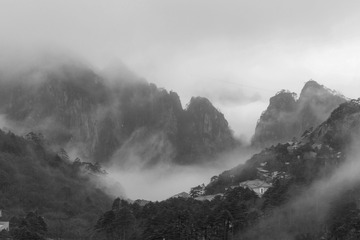 水墨黄山