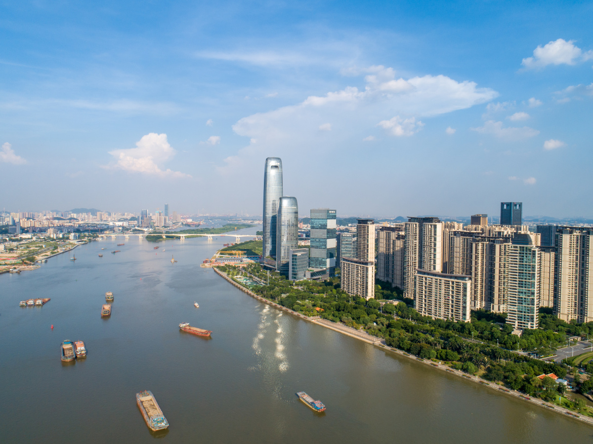 珠海情侣路大贝壳珠海大剧院珠江保利琶洲大桥珠江新城从化碧泉空中温泉航拍 - Victor-gui