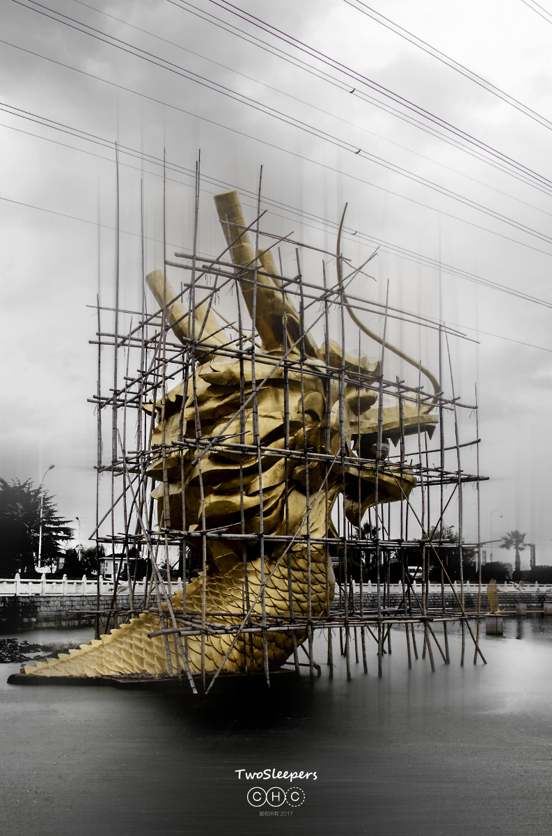 考科目一的时候发现,武汉藏龙岛科技园门口的大龙头