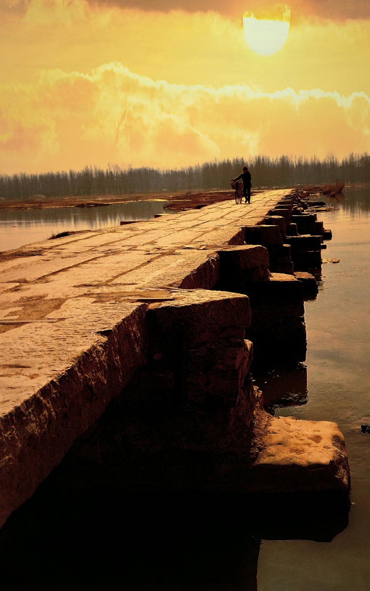 大汶口古遗址之明石桥