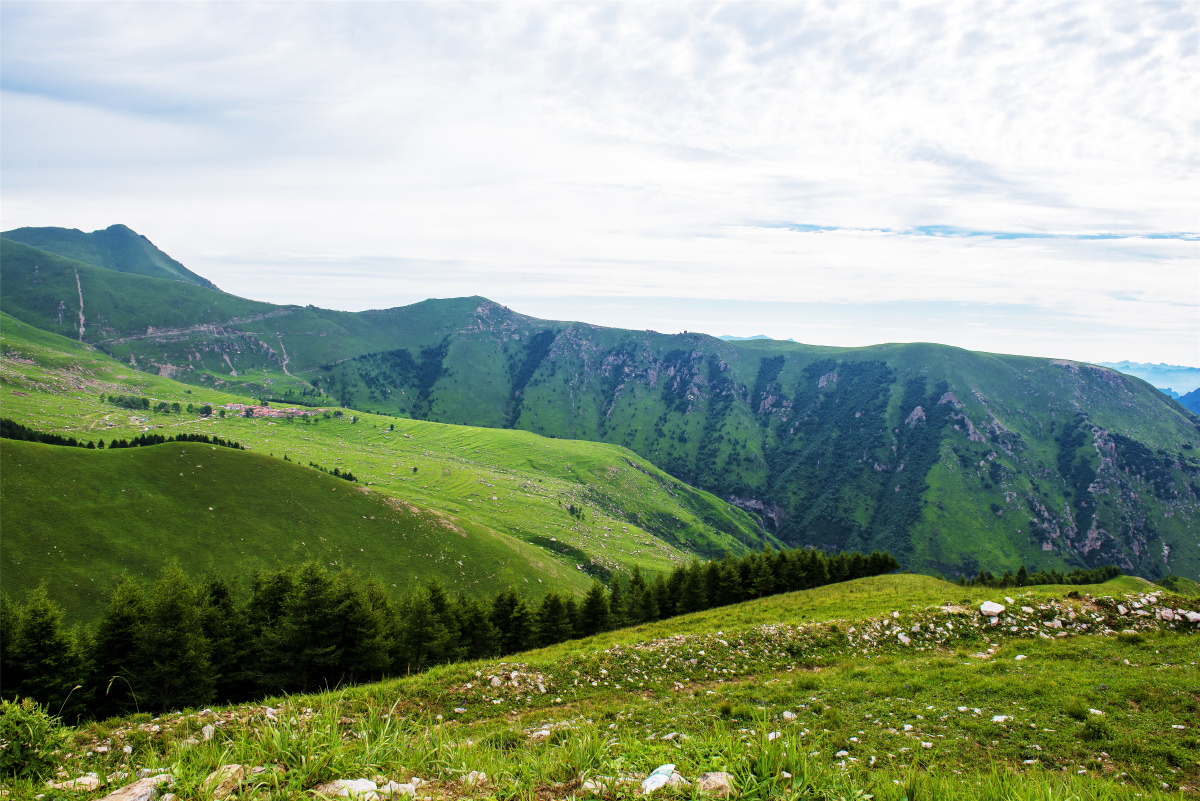 河北省海拔最高村庄张家口市蔚县茶山村风光2海拔1950米位于小五台