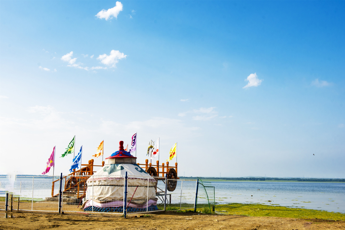 坝上草原天鹅湖河北省张北县