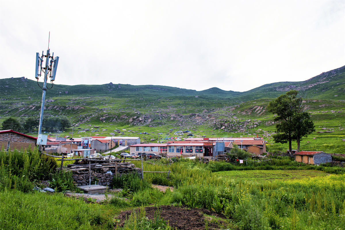 河北省海拔最高村庄张家口市蔚县茶山村风光2海拔1950米位于小五台