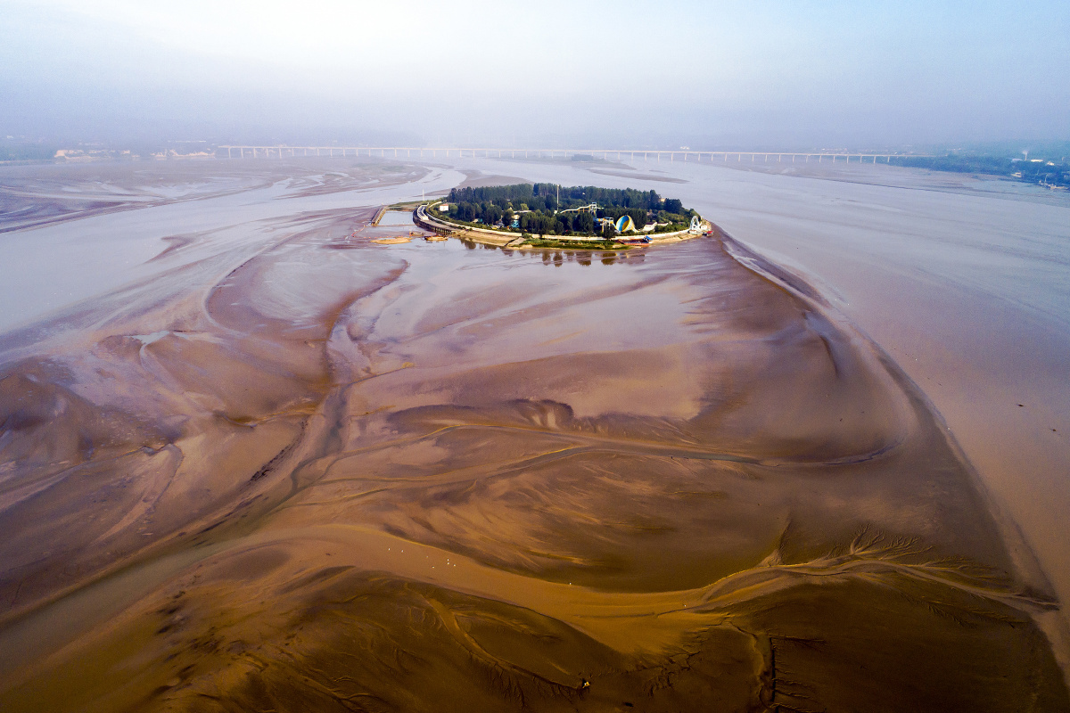 万里黄河第一岛西滩岛这就是诗经中的在河之洲