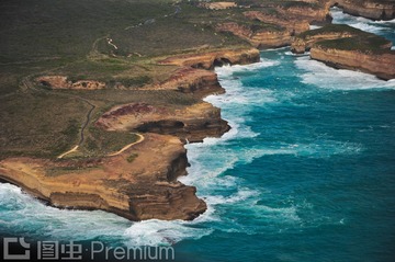 海滩,礁石,壮丽,12门徒,海岛,俯拍,航拍,全景